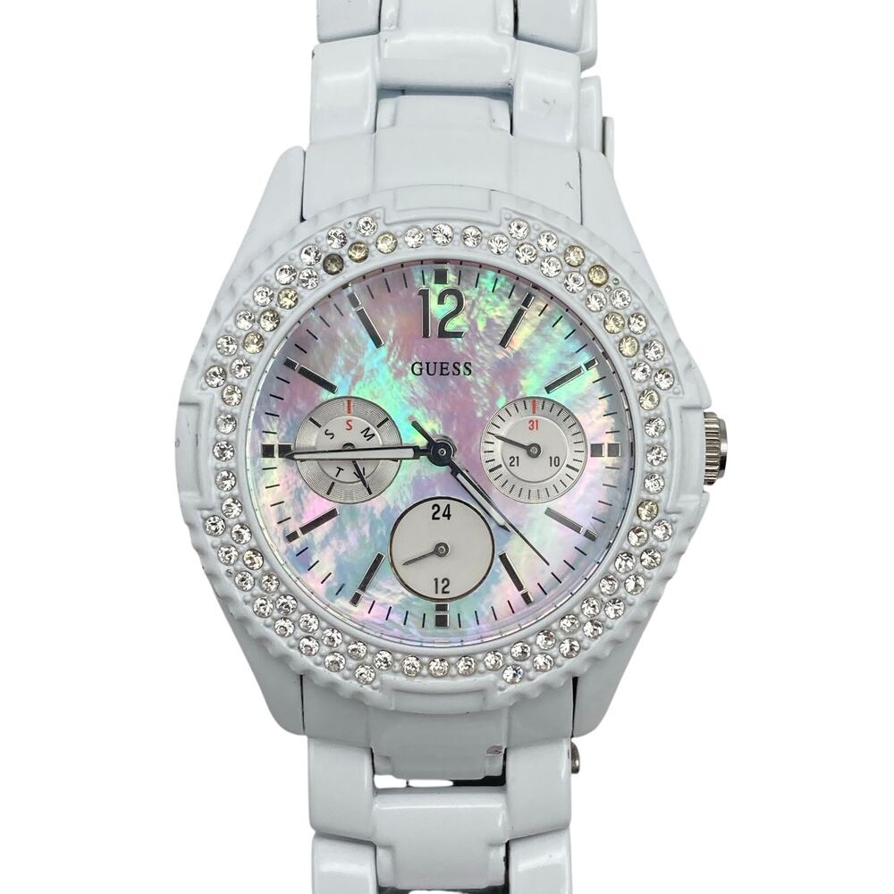 Guess Waterpro G12543L Women's Watch 38mm - New Battery - WR 100m Wrist 6.25"